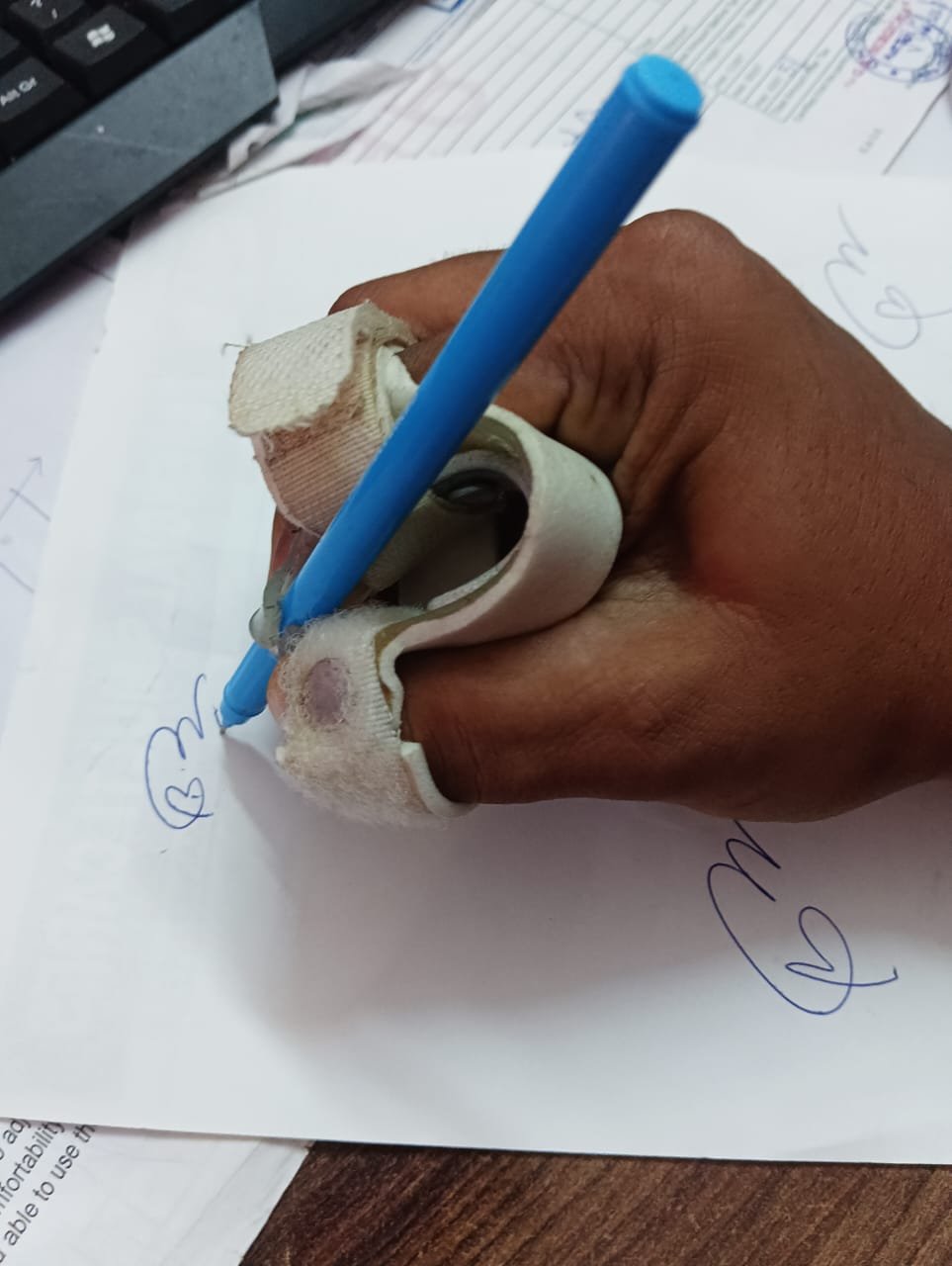 splint for writing